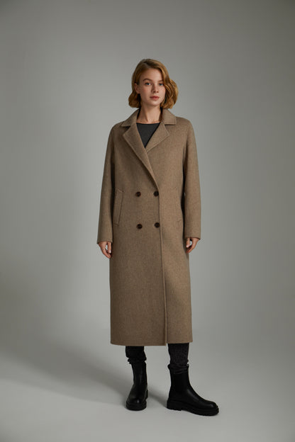 Manteau en laine double face