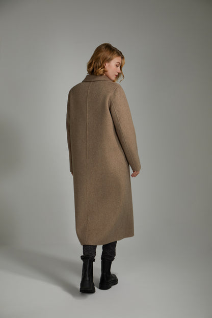 Manteau en laine double face